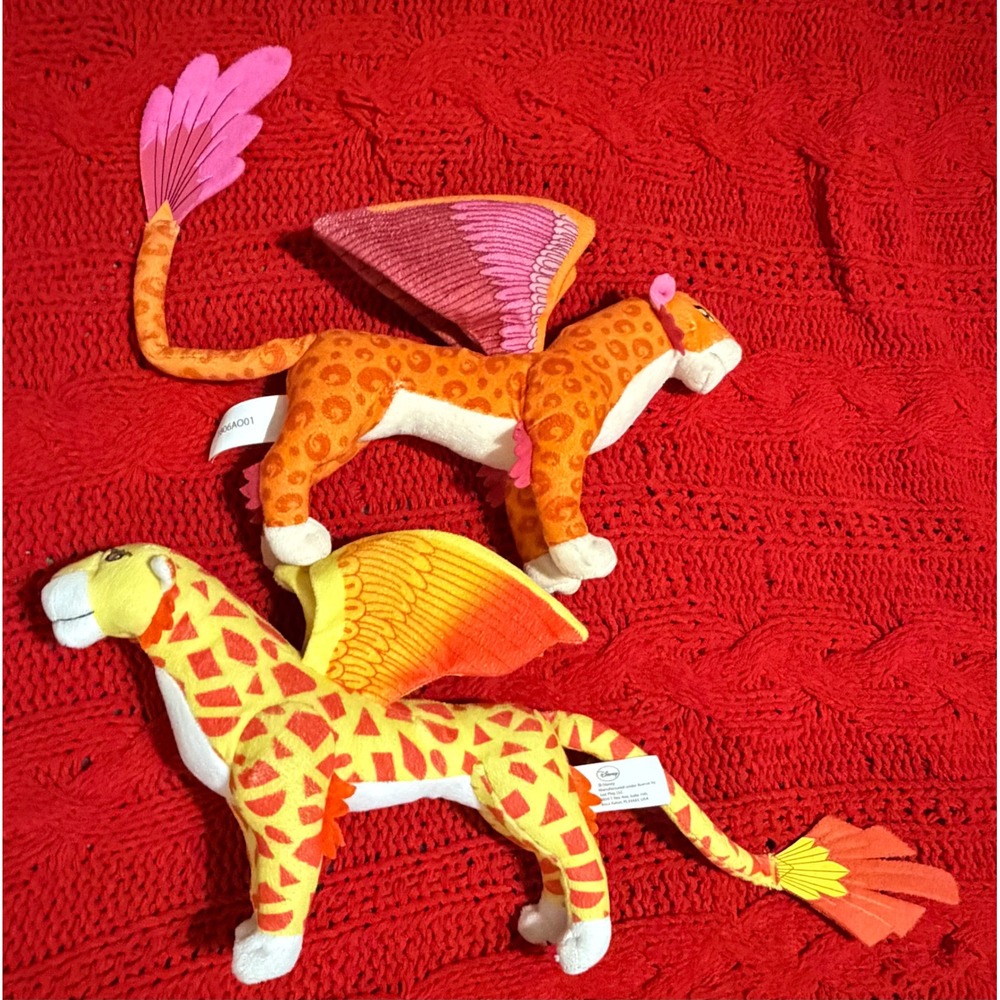 Disney Elena of Avalor Jaquins Plush Set Skylar and Migs Winged Jaguar Toys 2pc